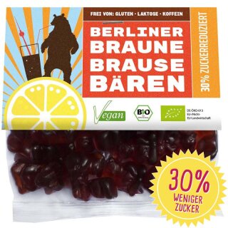 Berliner Braune Brause B&auml;ren 75g, zuckerreduziert