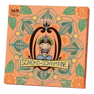 50g Schoko-Schamane „Orange“ 56% Kakao